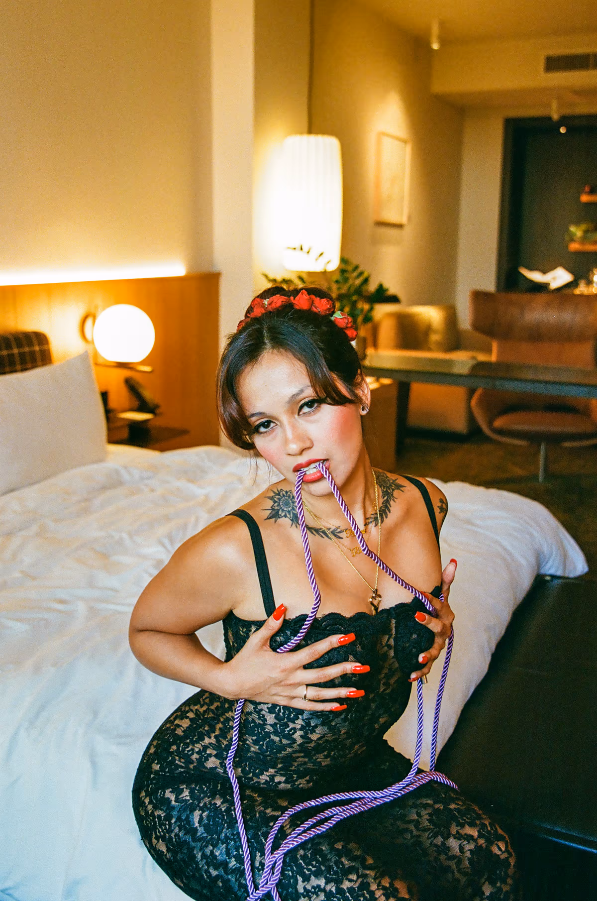 Princess Rose confident dominatrix pose